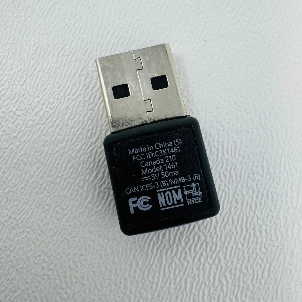Microsoft‎ Wireless Mobile Mouse 1850 Black with USB Receiver Model 1461 150313